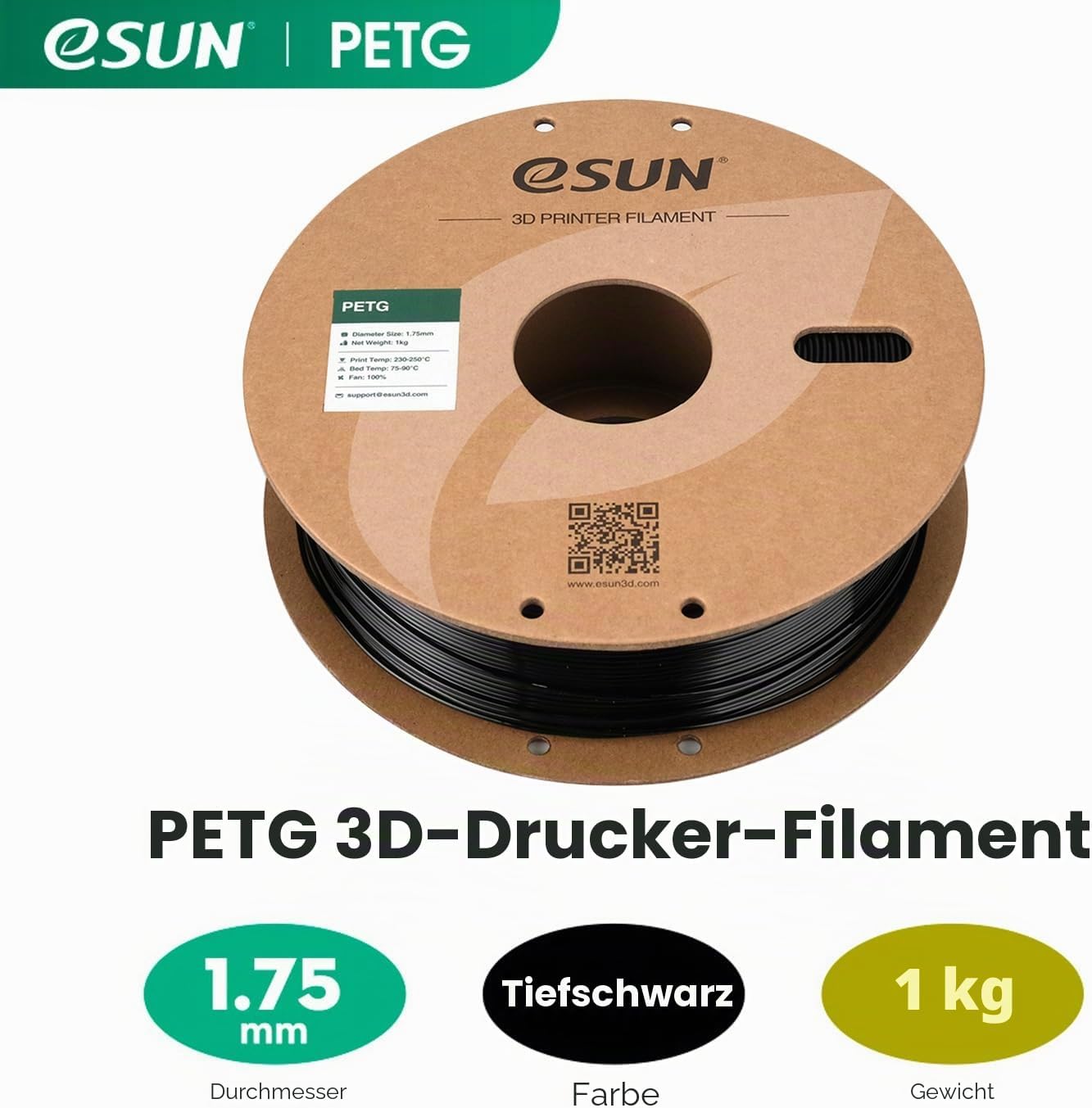 Thumbnail 1 de eSUN PETG Filament 1 kg 🖨