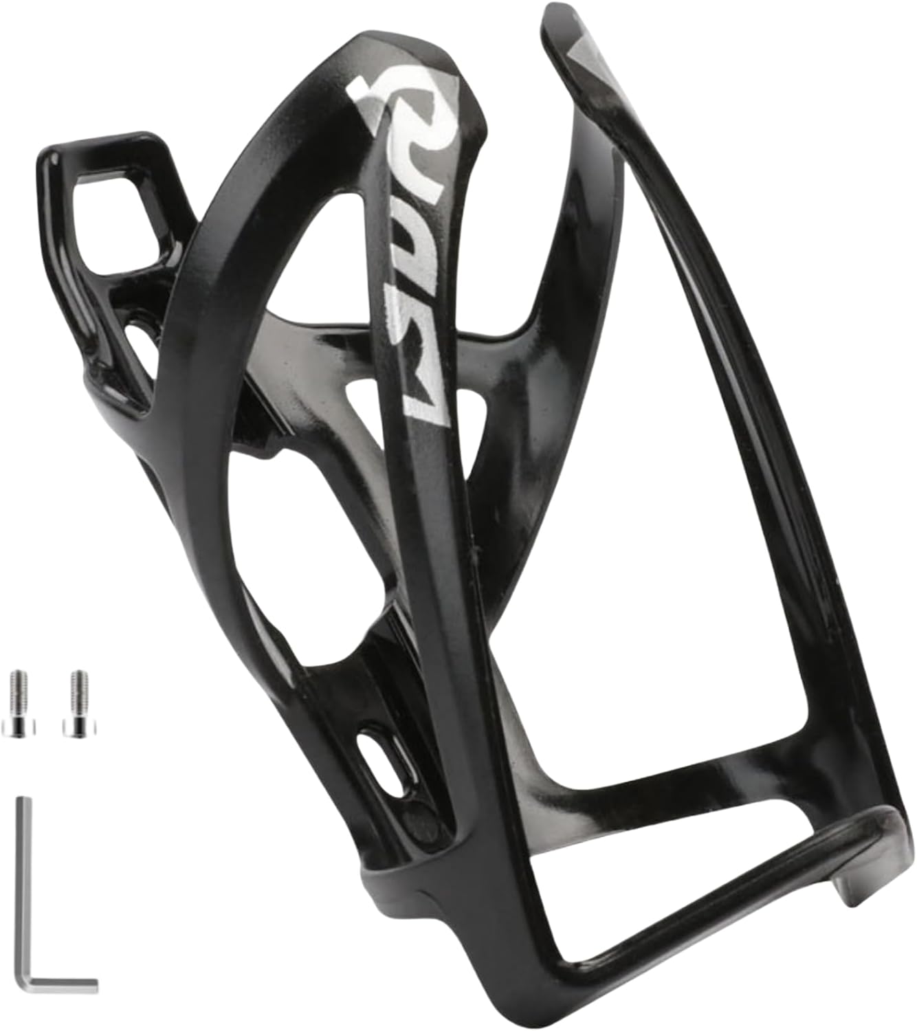 LBMONKEY Bike Bottle Cage Set (Black) with Bottle Screws