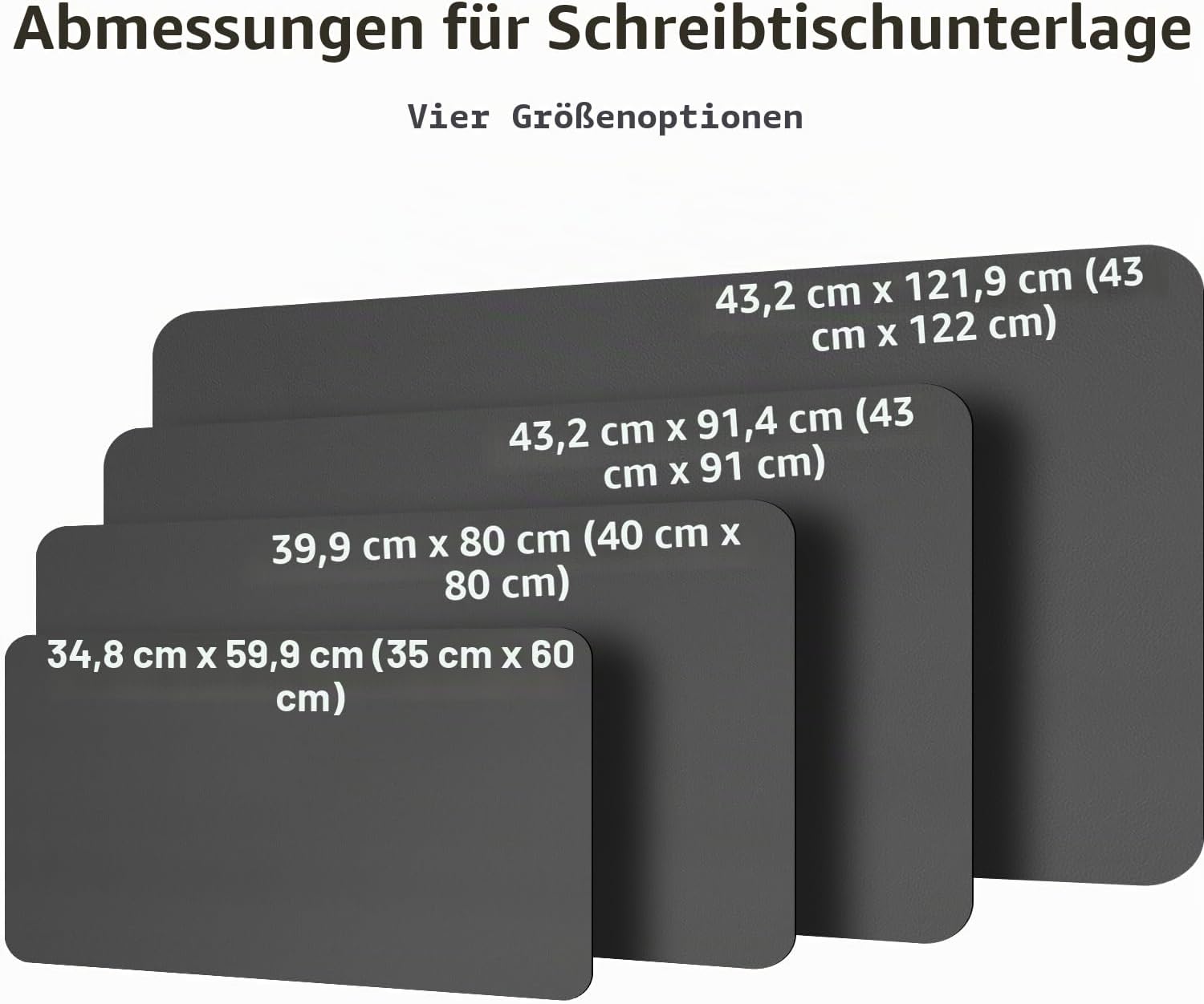 Thumbnail 2 de Aothia Schreibtischunterlage 80x40 cm grau