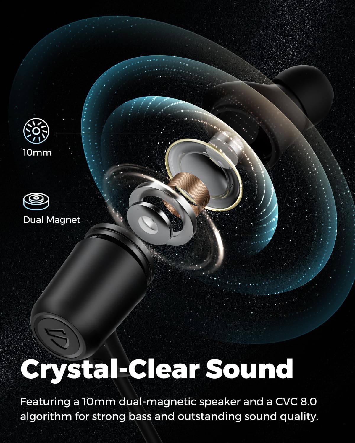 Detalle 2 de SoundPEATS Q35 HD+ Neckband with aptX HD, 17h