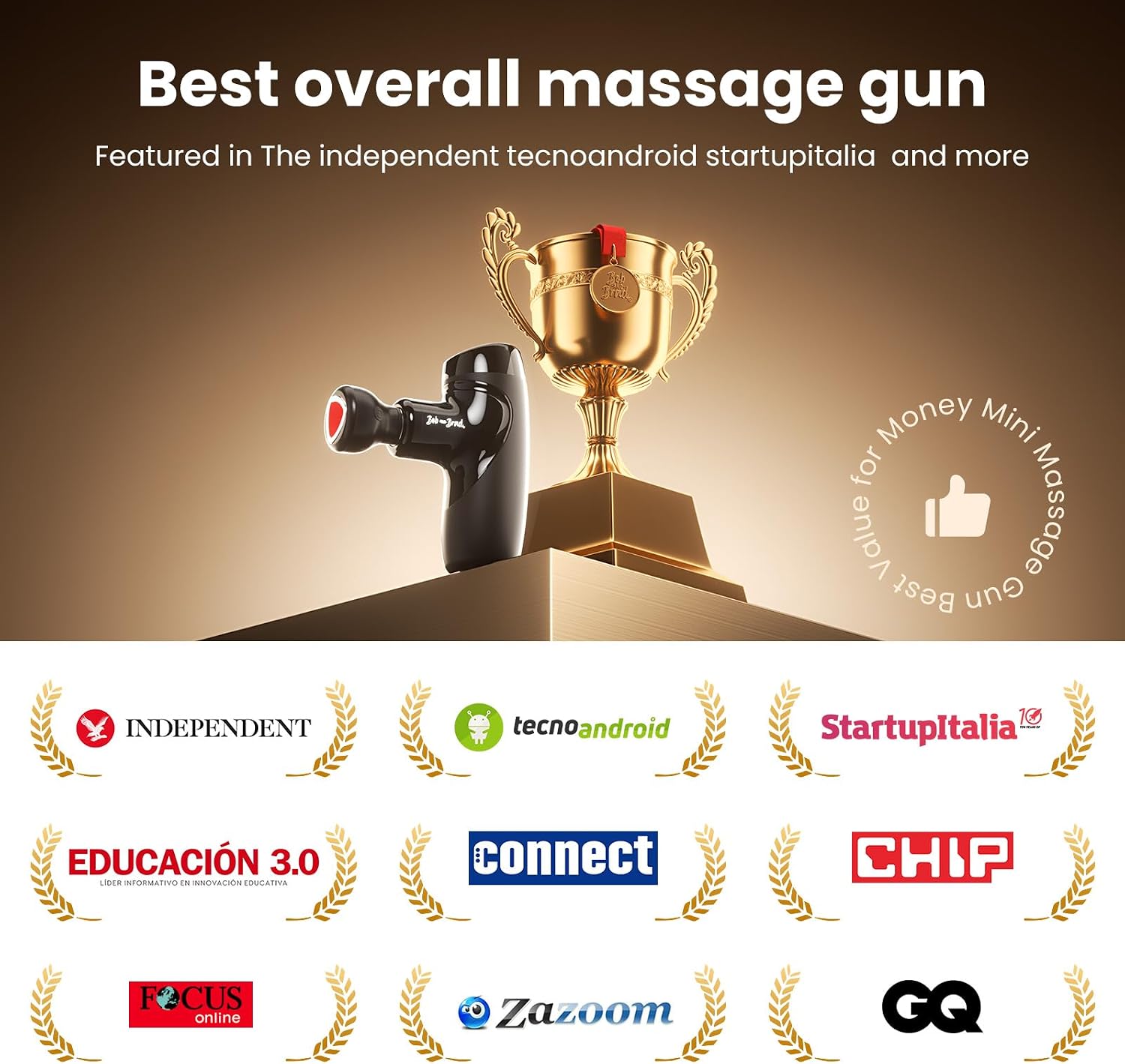 Thumbnail 5 de BOB AND BRAD M7 Plus mini-massagepistool met warmte en 9 mm amplitude