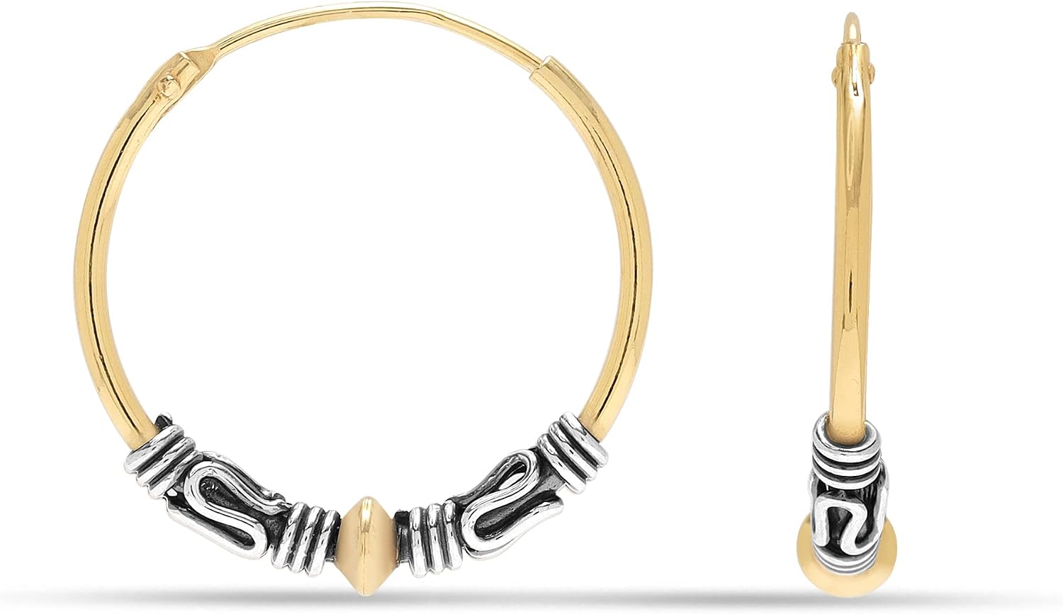 Thumbnail 6 de LeCalla 925 Sterling Silber Creolen 14 mm