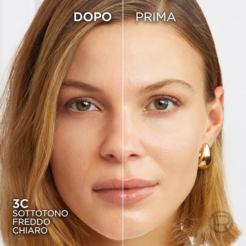 Detalle 2 de L'Oréal Paris Fondotinta Liquido Accord Parfait 3R/C Rose Beige 30 ml — incarnato uniforme e illuminato
