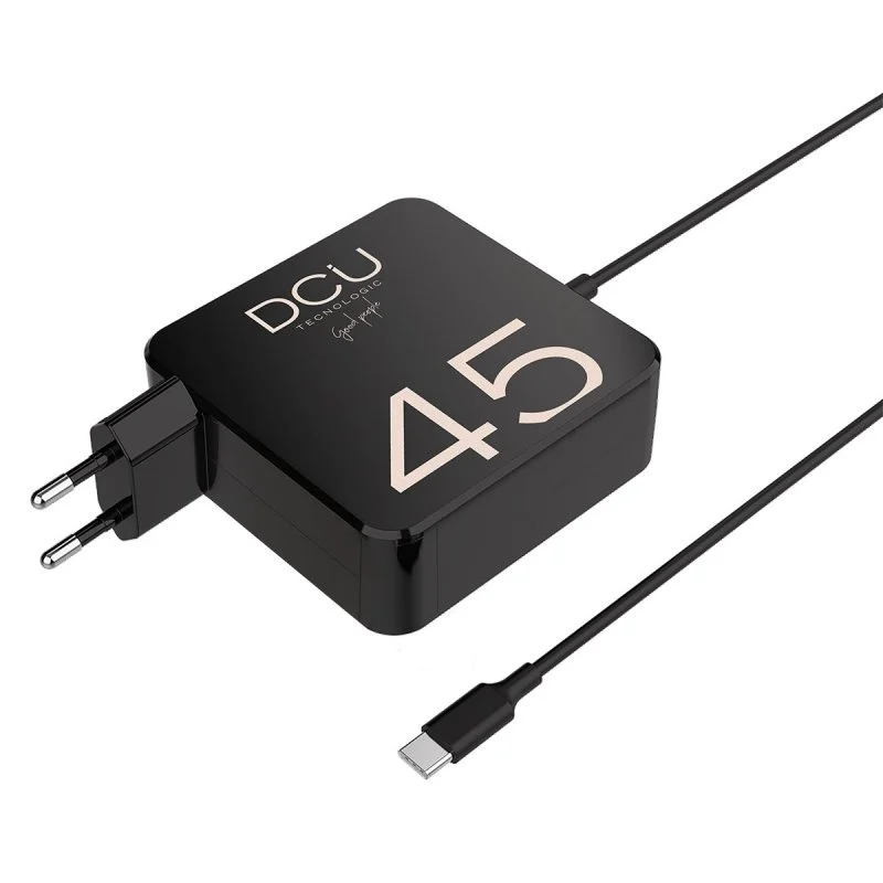 Detalle de DCU Tecnologic Cargador USB-C 45 W 1,8 m 🔌
