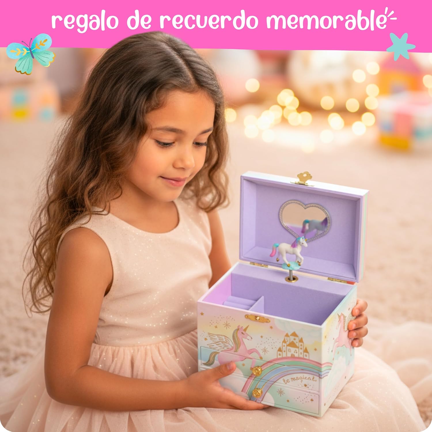 Detalle 2 de Giggle & Honey Joyero Unicornio grande