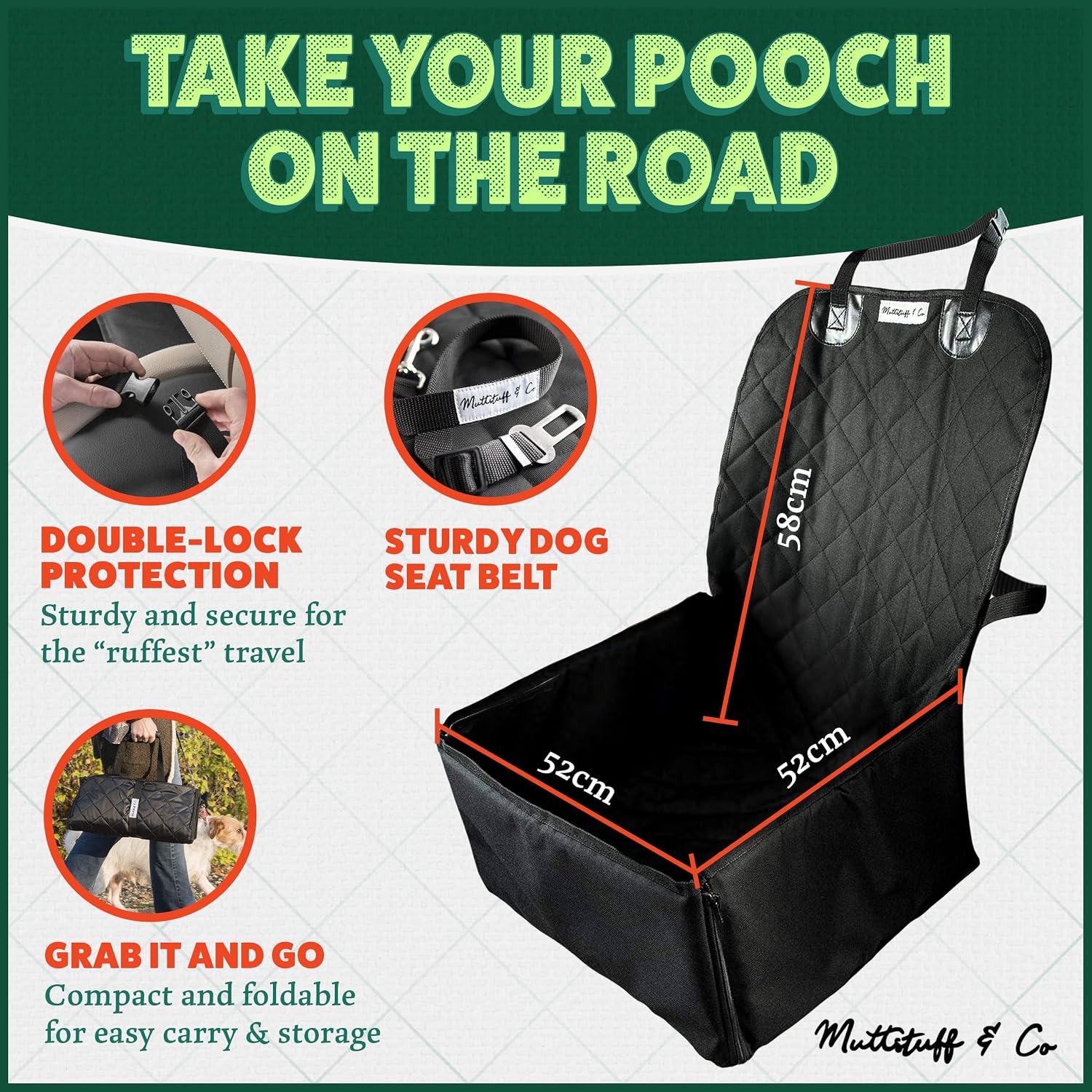 Detalle de KT-Sports Dog Car Seat 2-in-1 booster seat
