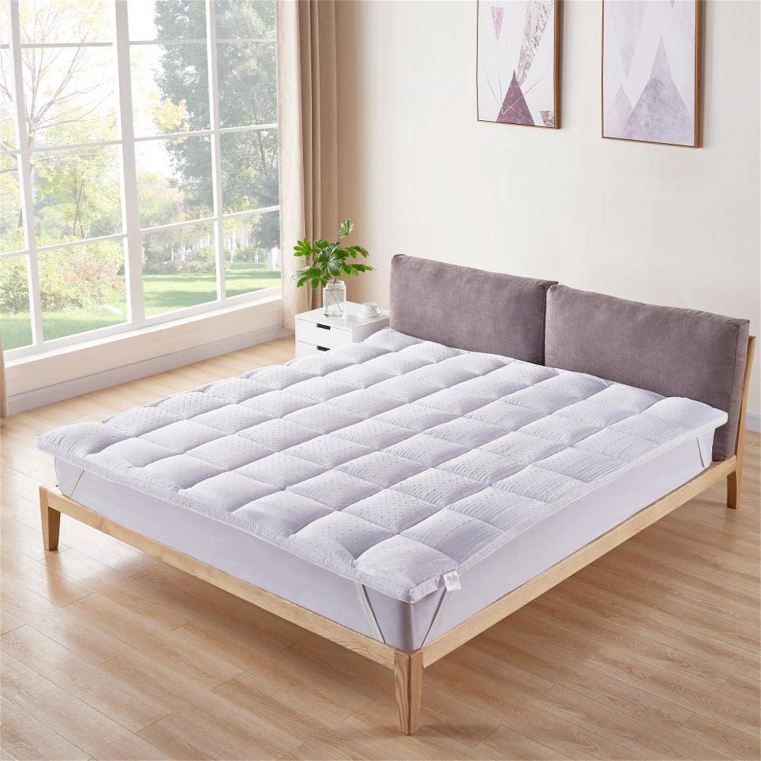 Thumbnail 6 de Bedecor Morza/va199 matrastopper van microvezel, 4 cm, antislip, 90 x 190/200 cm