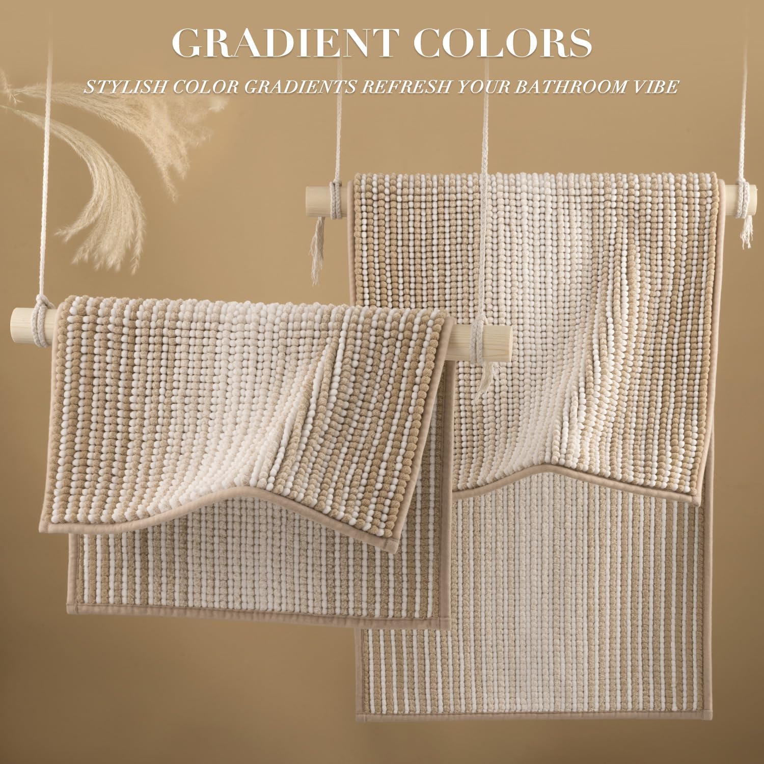 Detalle 2 de Chenille Bath Mat Set 2-Piece, 24 x 70
