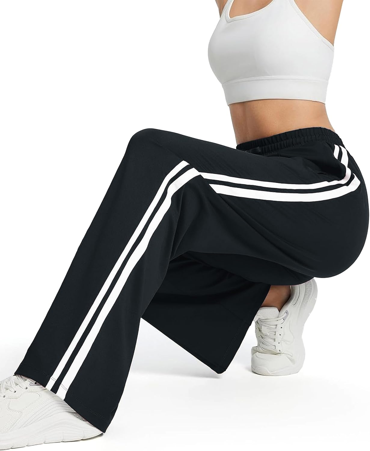 Thumbnail 6 de Tapata Women's Track Pants Inseam 28/30/32/34 Loose Straight Leg Joggers 🏃♀