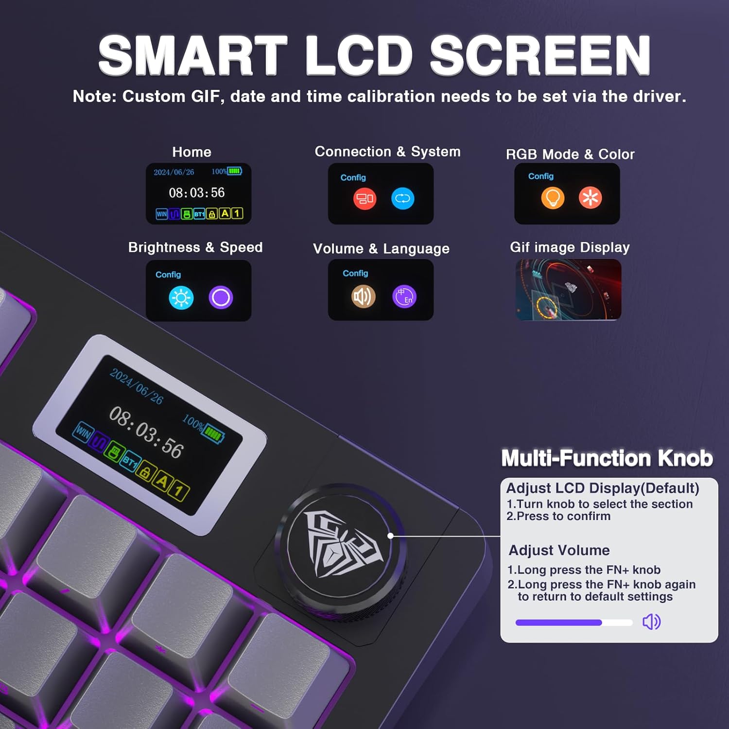 Thumbnail 2 de AULA S98 Pro Wireless Mechanical Keyboard 2.4GHz