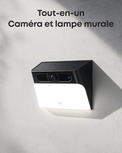 Detalle 2 de eufyCam S120 Murale Solaire : Caméra et applique murale tout-en-un pour l’extérieur