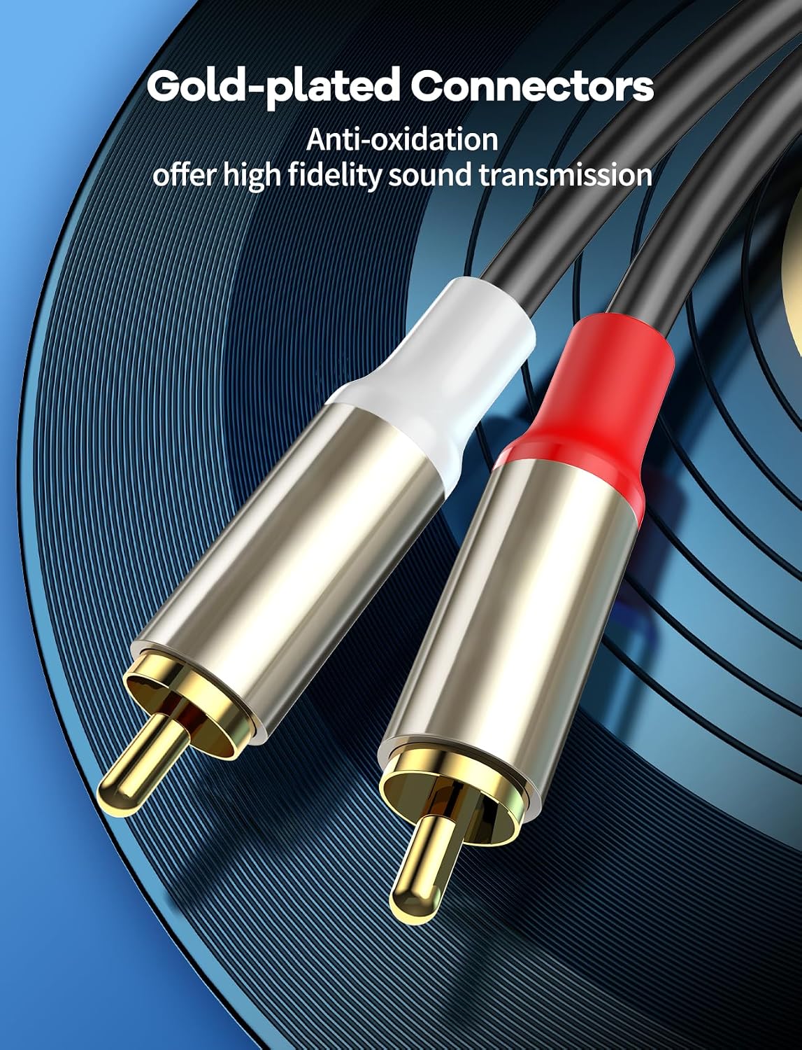 Thumbnail 6 de VIOY 2.8M 2RCA Male to 2RCA Male Stereo Audio Cable