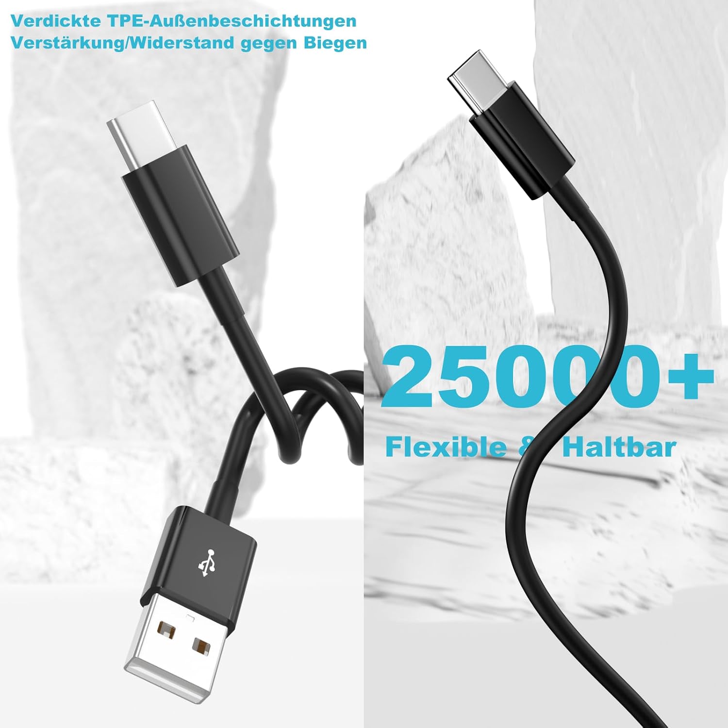 Thumbnail 6 de ANSEIP USB C Ladekabel 1M – CarPlay Kabel für iPhone 15/16, USB-A zu USB-C, kompatibel auch mit iPad & Co.