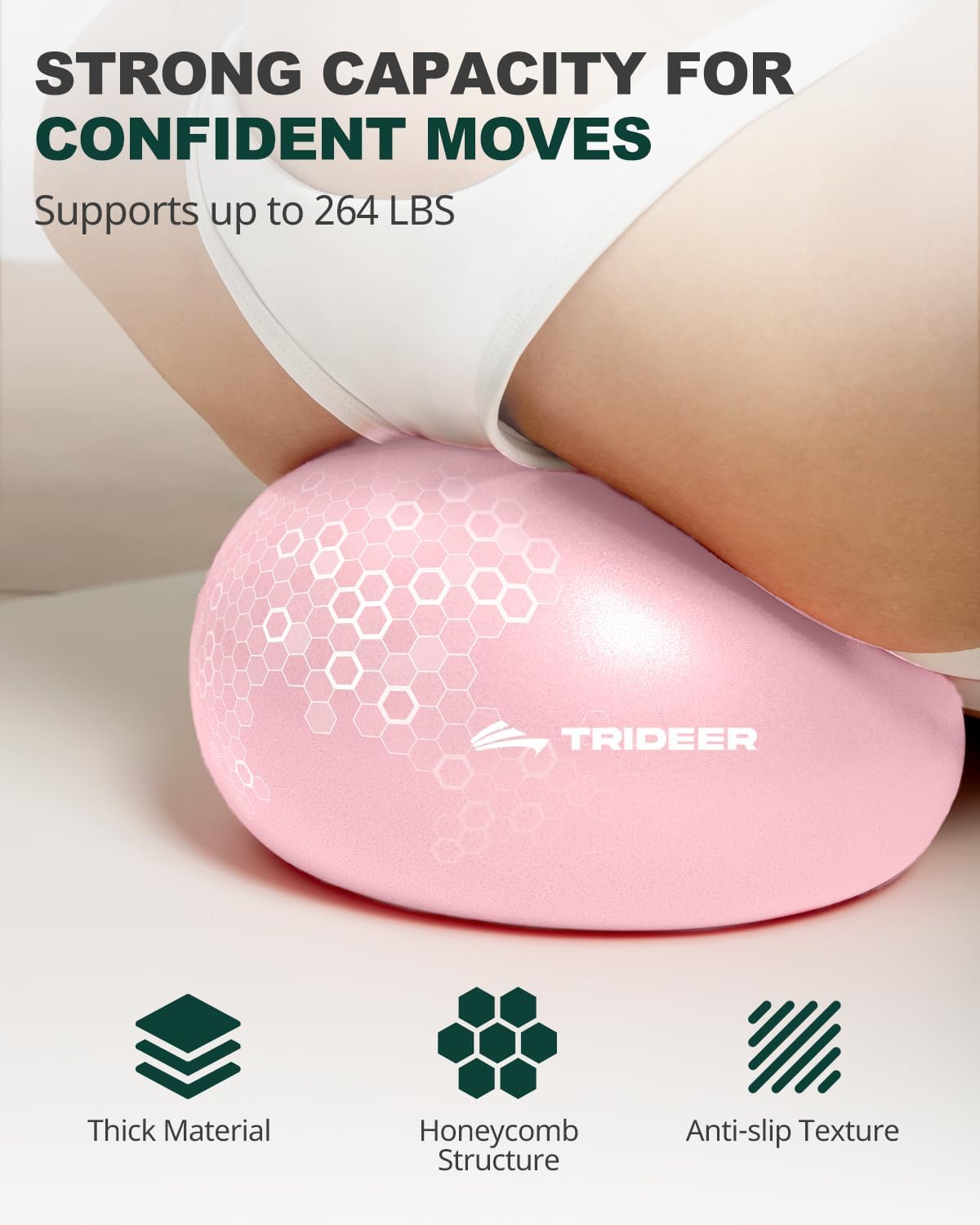 Thumbnail 2 de Trideer TRUSAM-YBAM-PVFR23 9-Inch Exercise Ball, Textured PVC