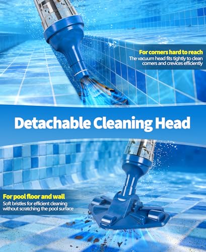 Detalle de PoolLeader Aspirador Piscina a Batería: limpieza potente, sin cables y lista para horas de diversión
