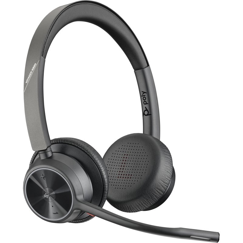 Thumbnail 3 de Poly Voyager 4320-M: Auriculares Bluetooth con base de carga para Microsoft Teams (negros)