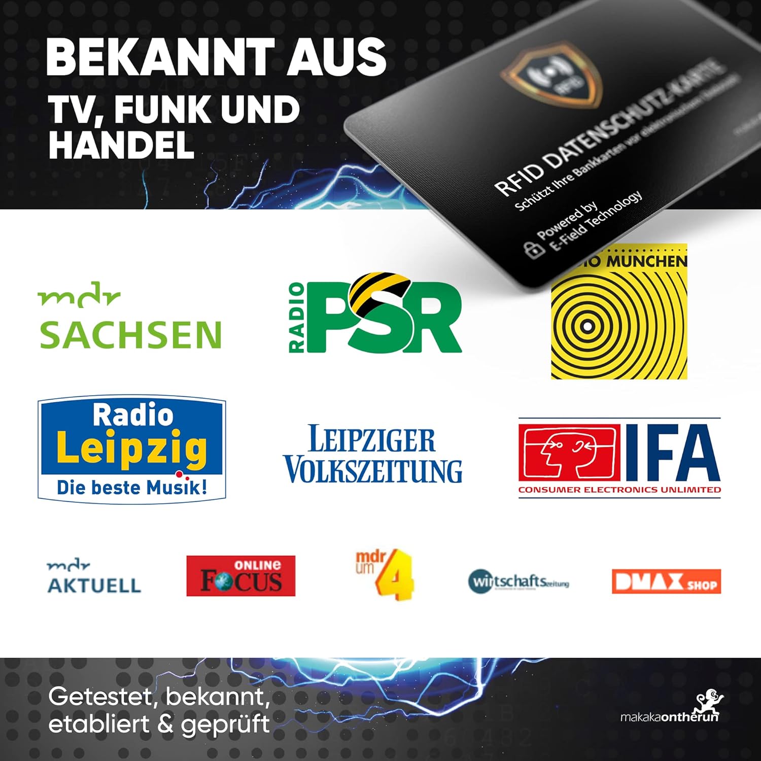 Detalle 1 de MakakaOnTheRun RFID Blocker Karte 0,8 mm