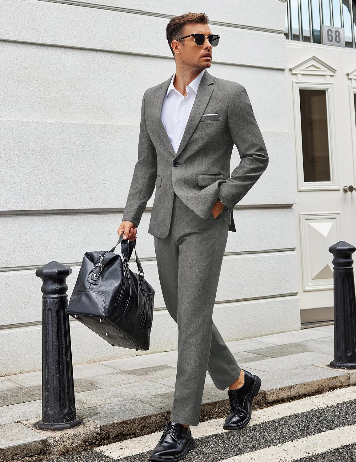 Thumbnail 2 de COOFANDY Men Classic Fit 2-Piece Suit 👔