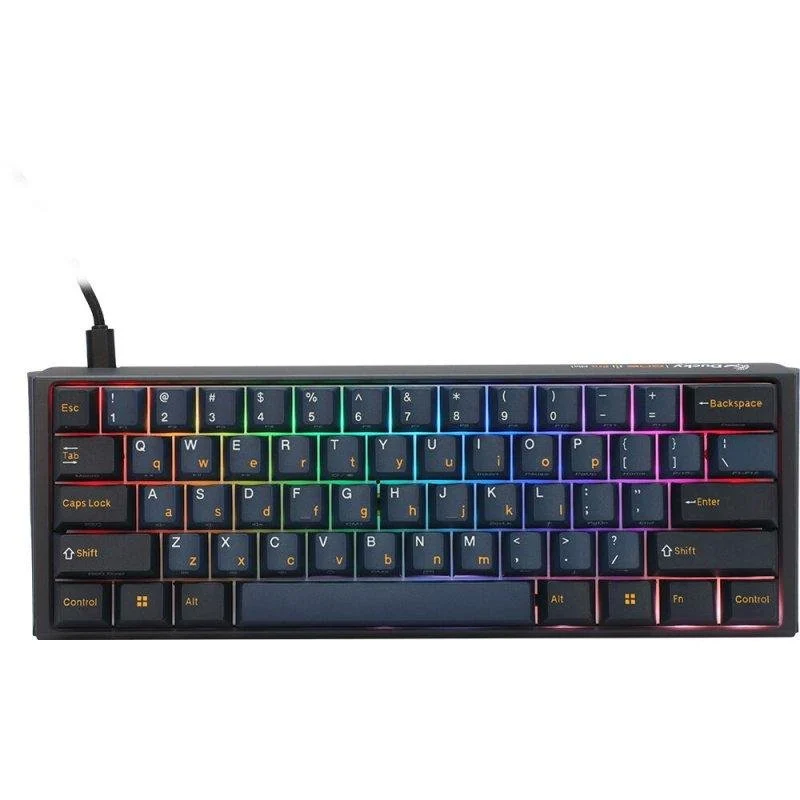 Detalle de Ducky One 3 Pro Nazca Line, teclado mecánico 60% RGB con Cherry MX2A Brown