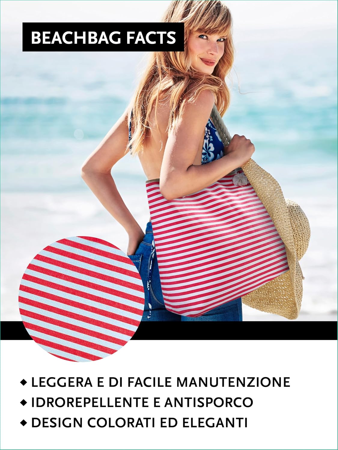 Detalle 2 de DonDon Grande shopper da spiaggia XXL
