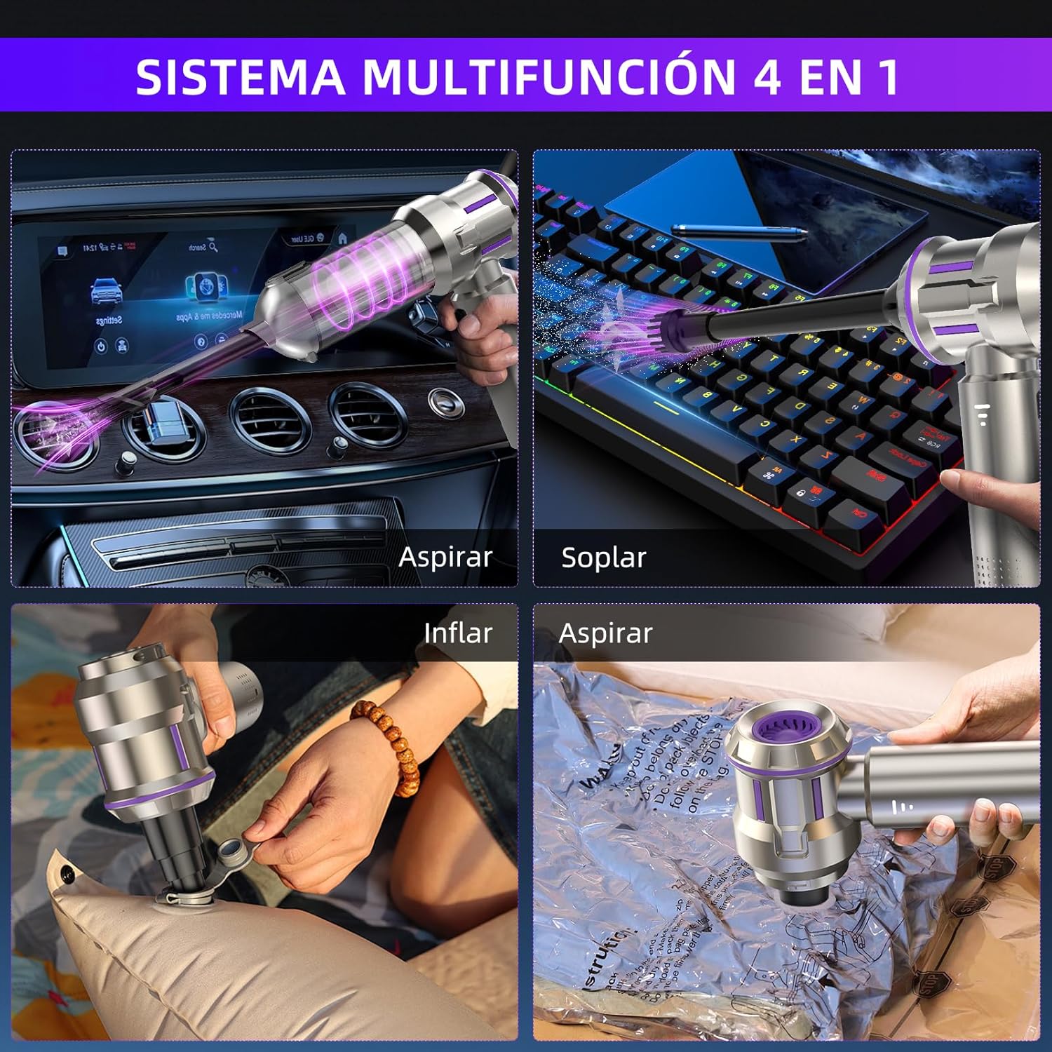 Thumbnail 3 de Aspirador de Mano 25000Pa sin cable