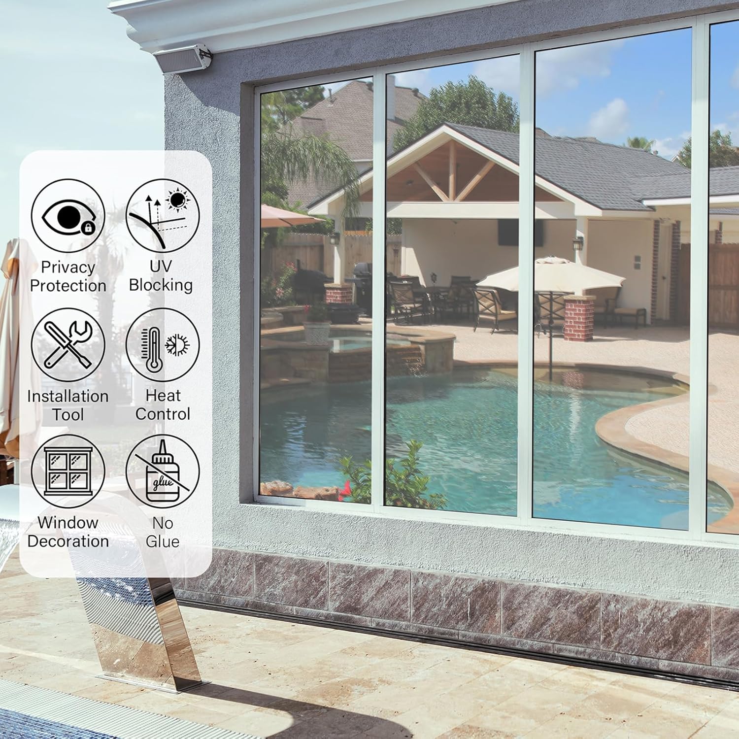 Thumbnail 6 de Kromapolis One Way Privacy Film 78.7 in 🏠