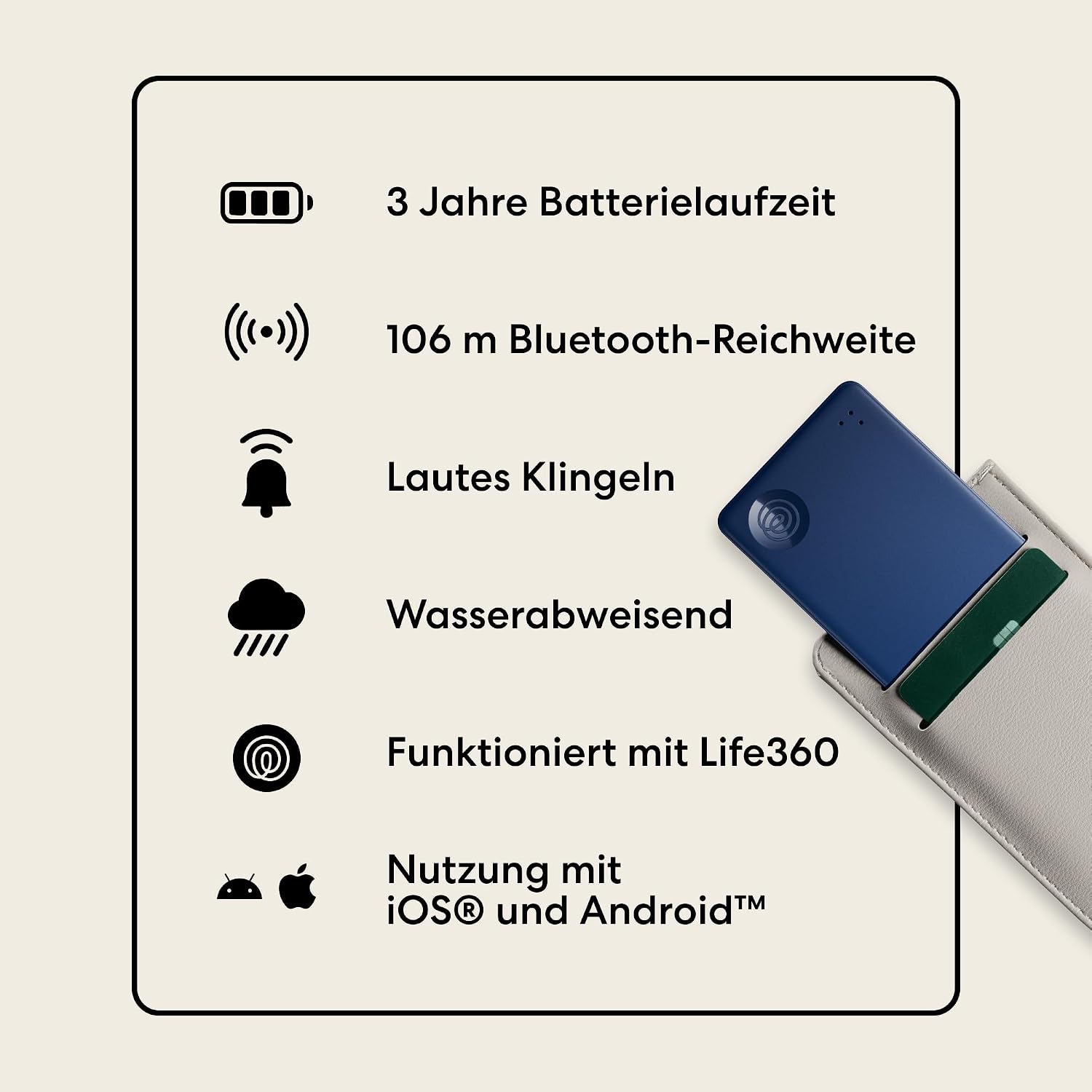 Thumbnail 6 de Life360 Tile Slim – Der ultradünne Geldbörsenfinder mit BLE-Funktion und Life360-Integration