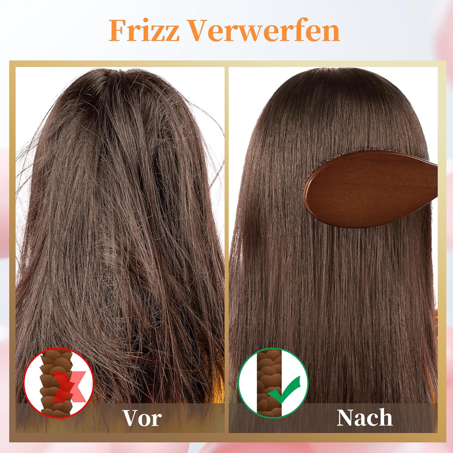 Detalle 2 de AISEELY Wildschweinborsten Bürste 22×6,5 cm 💇