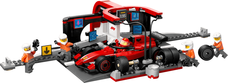 Detalle de LEGO City F1 Boxenstopp 60443