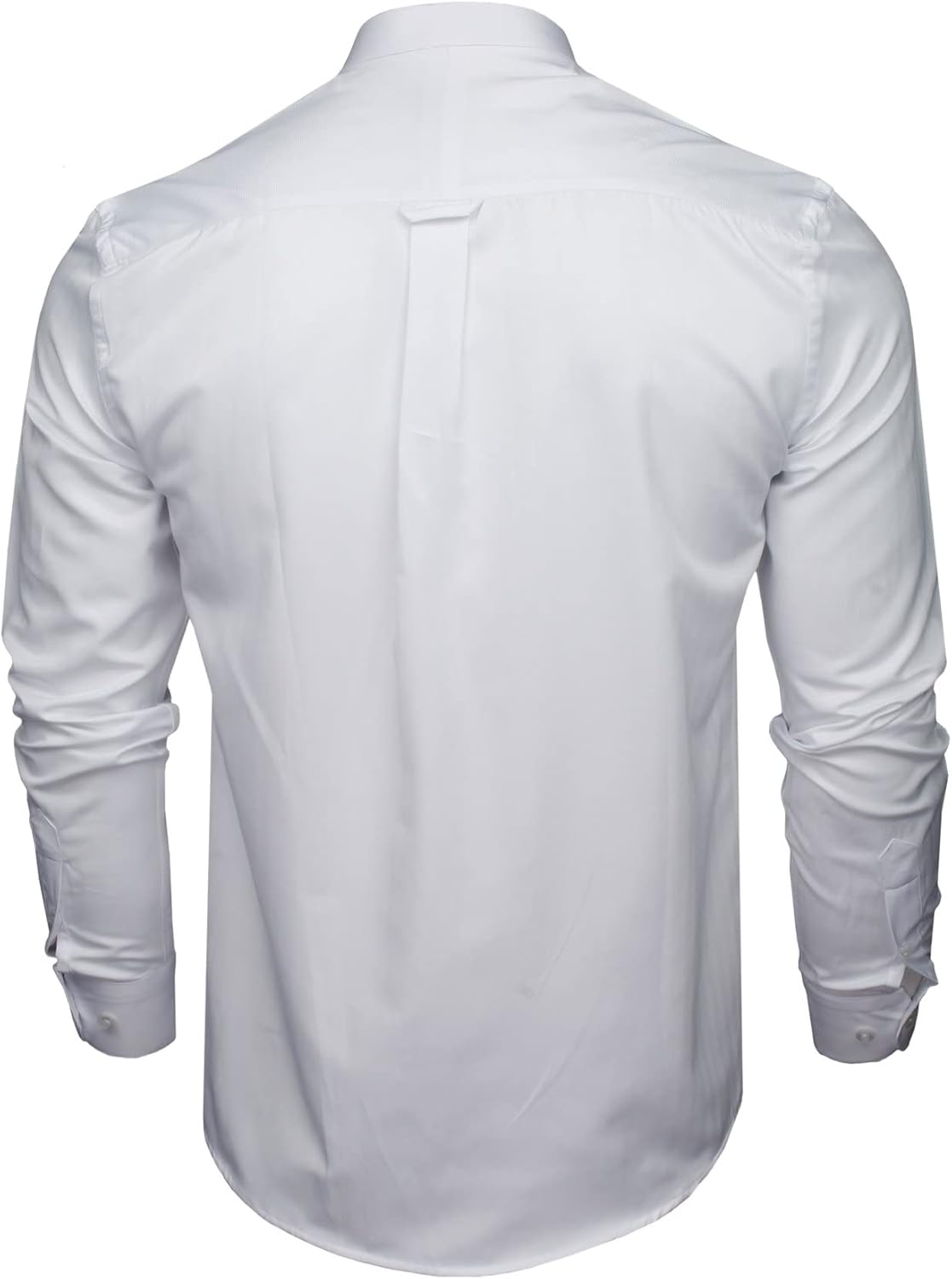 Thumbnail 3 de Xact Chemise à col Mao et bande en tissu chevron pour hommes - coupe régulière, manches longues