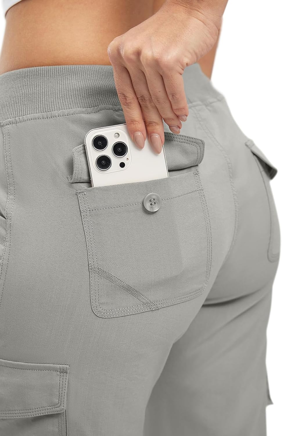 Thumbnail 6 de TBMPOY Women's Cargo Capris: Lightweight Quick-Dry Hiking Pants with 6 Pockets