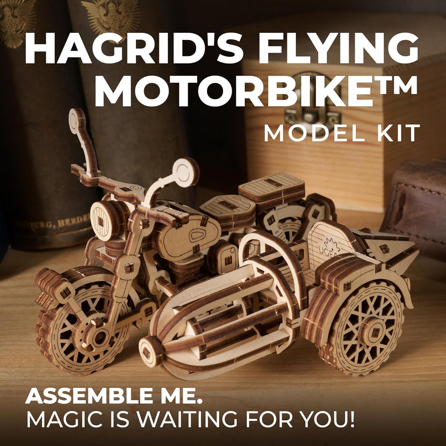 Thumbnail 4 de UGEARS Hagrid’s Flying Motorbike 3D puzzle