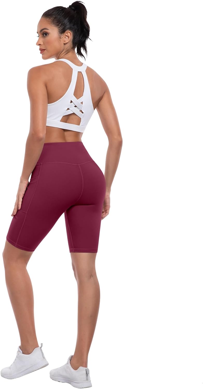 Thumbnail 4 de ATHVOTAR Biker Shorts Women with Pockets - High Waisted 3/5/8 Inches for Workout