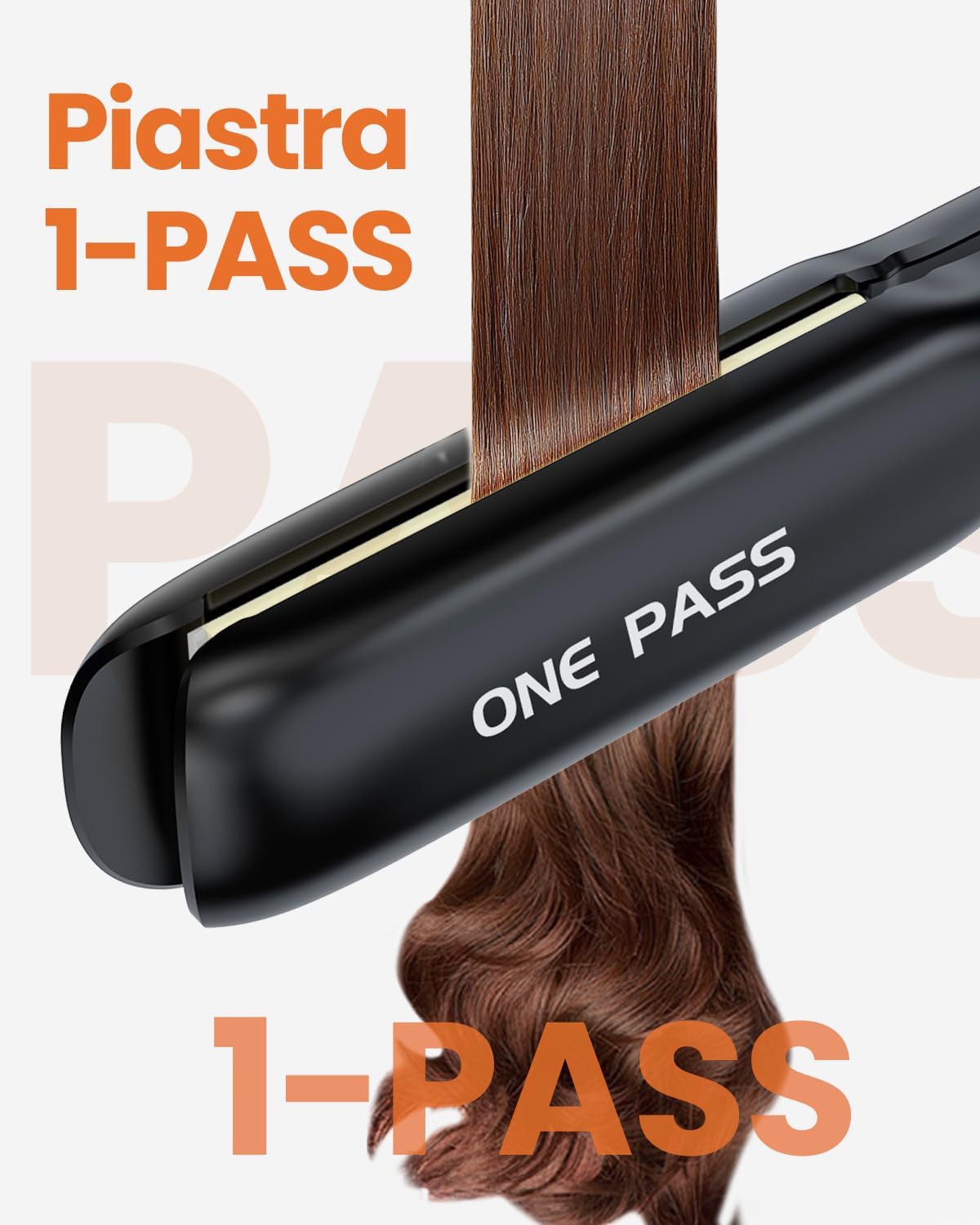 Thumbnail 2 de Faszin Piastra Capelli Professionale 2-In-1: piastra in titanio con ionizzazione e riscaldamento rapido