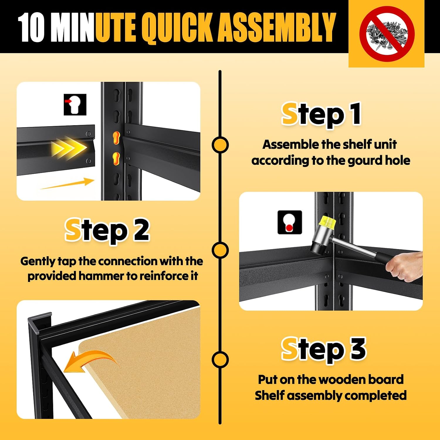 Thumbnail 6 de AOAORGG Garage Shelving, 45.6-Inch Wide