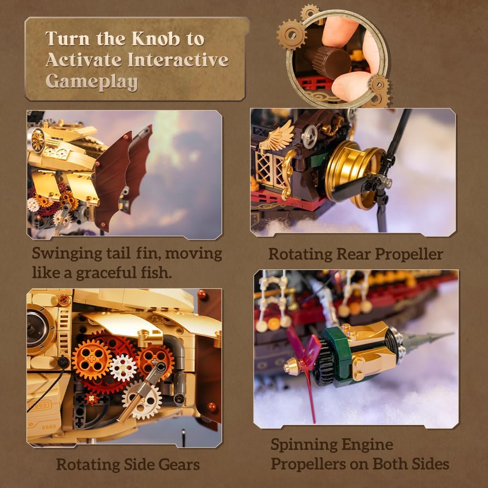 Thumbnail 3 de PANTASY Steampunk-Luftschiff Modellbausatz