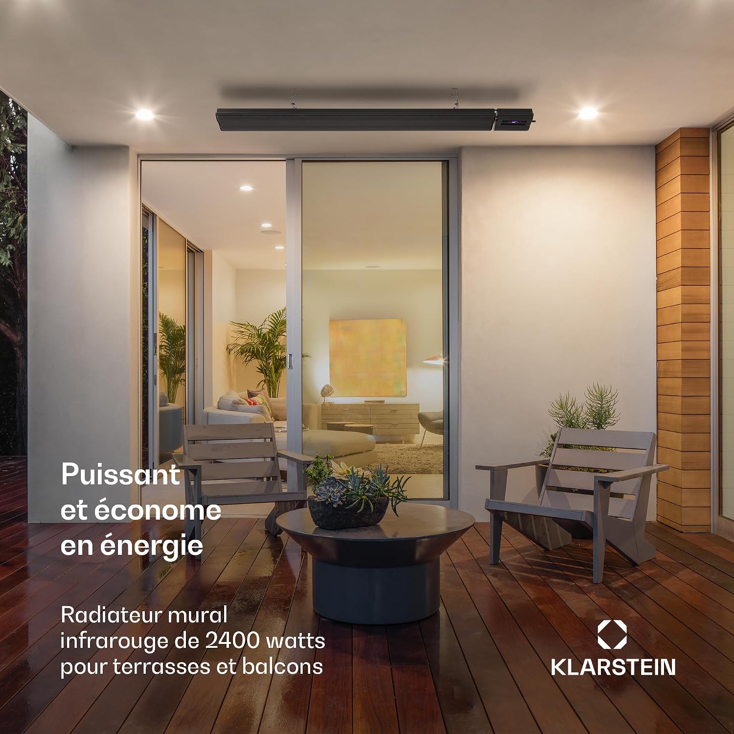 Detalle de Klarstein Cosmic Beam Smart infraroodverwarming, 2400 W, wifi en thermostaat