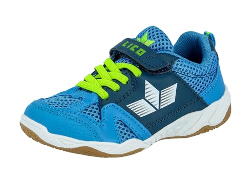 Detalle de Lico Unisex Kinder Sport Vs Hallenturnschuhe Blau Marine Lemon – 38 EU