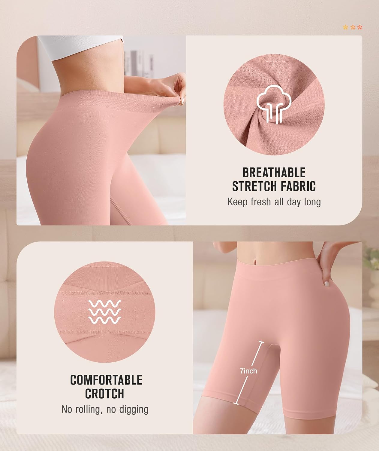 Thumbnail 3 de BESTENA Slip Shorts 4-Pack