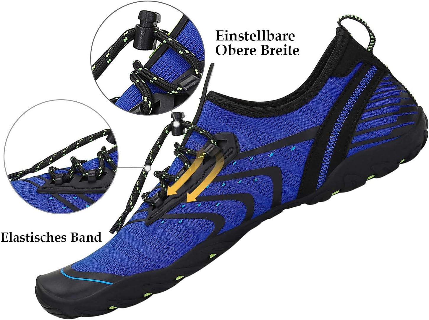 Thumbnail 2 de SAGUARO Badeschuhe für Herren & Damen mit 7/9 Drainagelöchern – rutschfest, schnell trocknend, Gr. 35–48