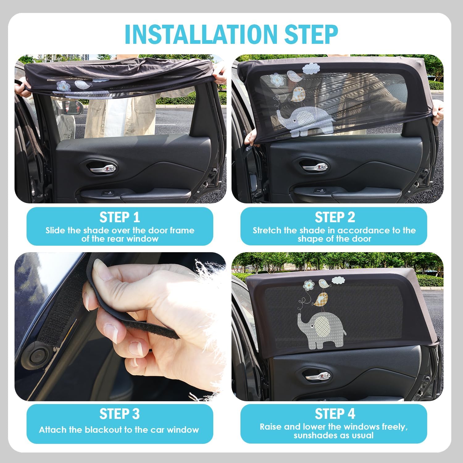 Thumbnail 4 de Asstikoo Car Window Shades for Baby