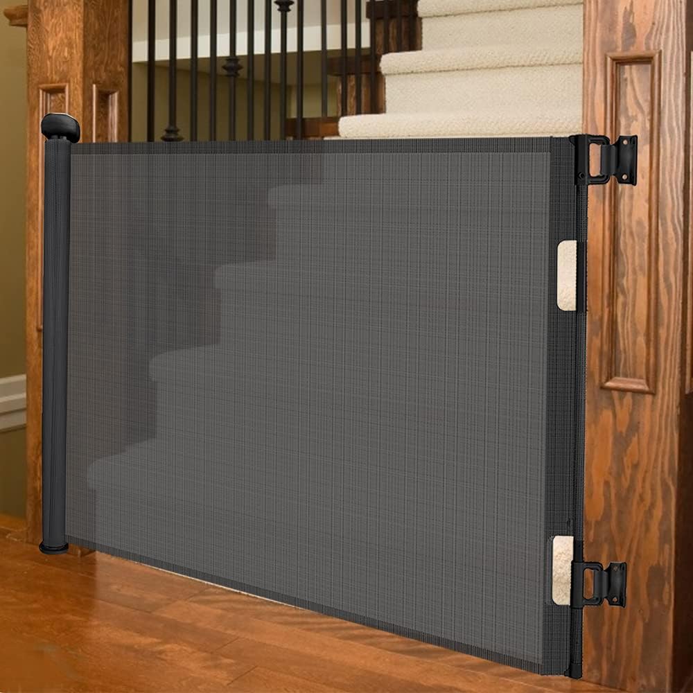 Thumbnail 6 de Retractable Stair Gate (Upgraded) – One Hand Operation, 140cm Safety Gate for Baby & Pets