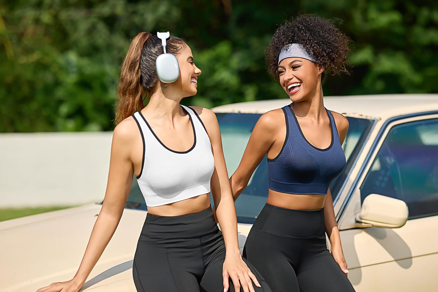 Thumbnail 4 de Sykooria Brassière Sport Femme – Brassière Yoga avec Coussinets Amovibles et Bretelles Étendues