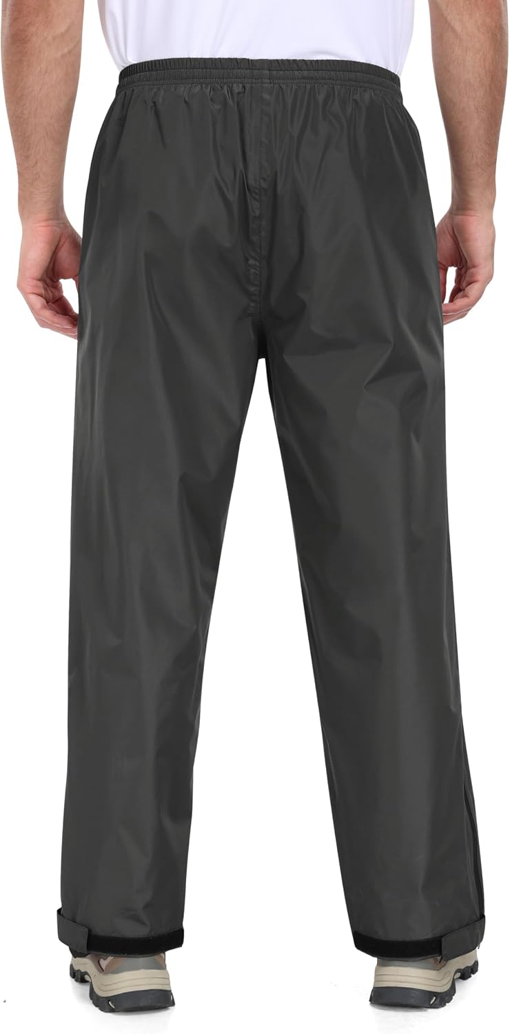 Detalle de Pantalon de pluie homme MoFiz léger imperméable et respirant, coupe-vent pliable avec poches zippées
