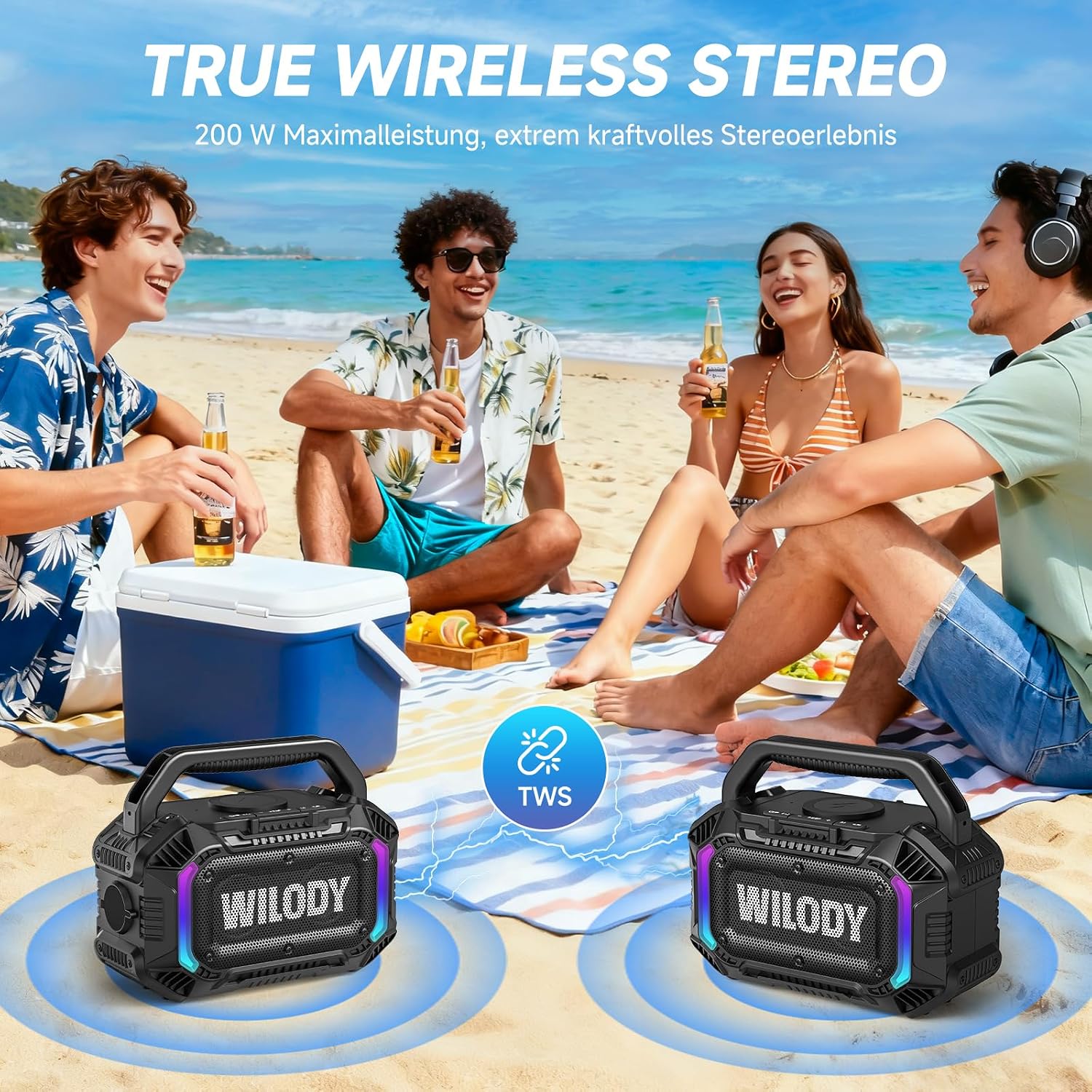 Thumbnail 4 de Wilody Bluetooth Lautsprecher Groß 100W