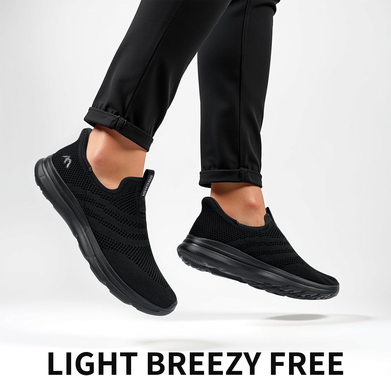 Detalle 2 de ODCKOI Baskets Slip-on Homme Respirantes – Légères et Confortables pour Ville et Randonnée