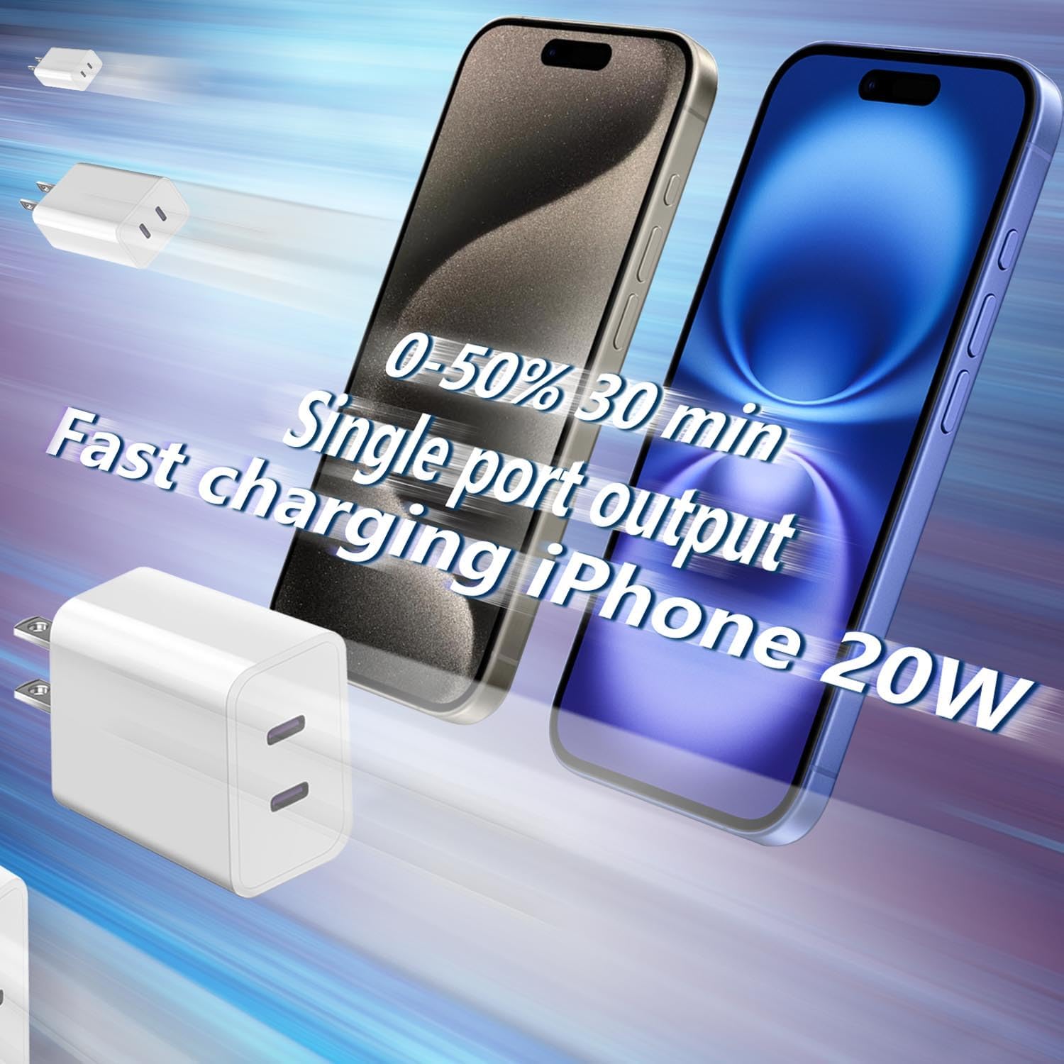 Detalle 2 de Apple Watch Series 11 Dual USB-C 20W Fast Charger