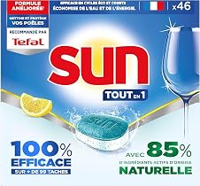 Detalle de SUN Pastilles Lave Vaisselle Citron 46