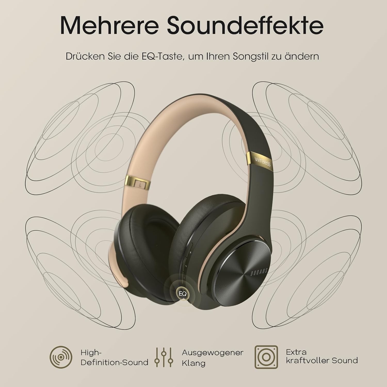 Thumbnail 2 de DOQAUS Care 1 Over Ear Kopfhörer 90 Std
