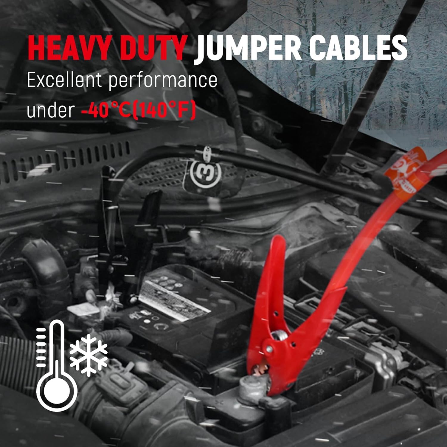 Thumbnail 3 de TOPDC TD-P0125 1 Gauge 25ft Jumper Cables